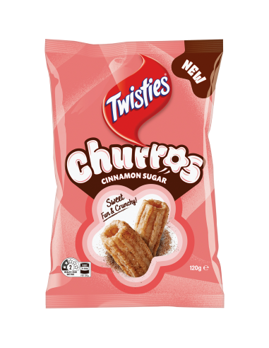 Twisties Churros Cannella Sugar 120g x 1