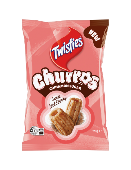 Twisties Churros Cannella Sugar 120g x 1