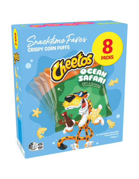 Cheetos Ocean Safari Soja en zeewier 8 packs 112g x 1