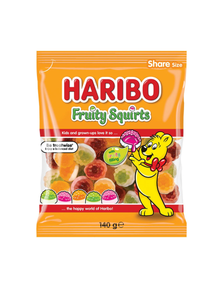 Haribo Confiteria Squirats afruitats 140g x 12