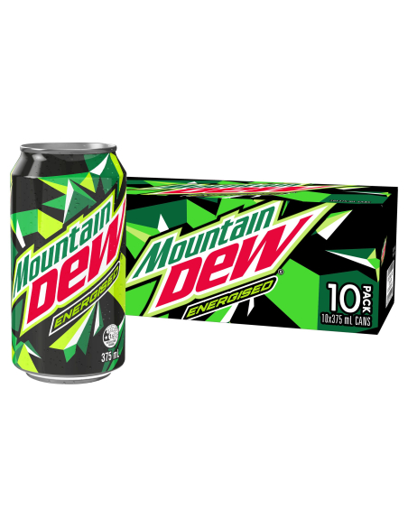 Mountain Dew Citrus geactiveerde frisdrank 375 ml x 10