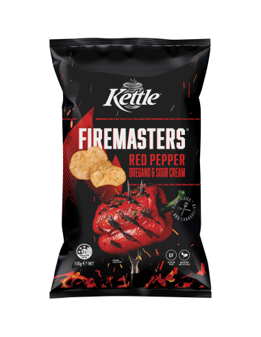 Kettle Foremasters rojo pimiento y crema agria 150 g x 1