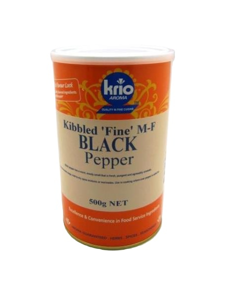 Krio Krush Peper zwart kibbled fine 500g x 1