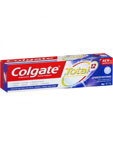 Colgate Totaal geavanceerde whitening tandpasta 115g x 1