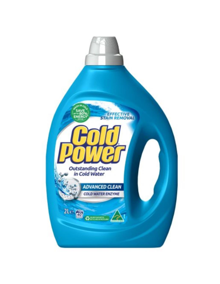 Cold Power Líquido de lavandería limpio avanzado 2ltr x 4