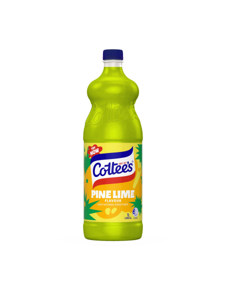 Cottee's Cordial Pine Lime Cordial 1ltr x 1