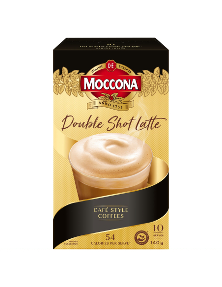 Moccona Double Shot Latte 10 Saszetki 140g x 5