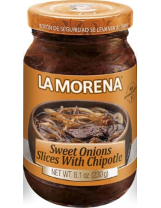 La Morena Rebanadas de cebollas dulces con chipotle 230g x 1