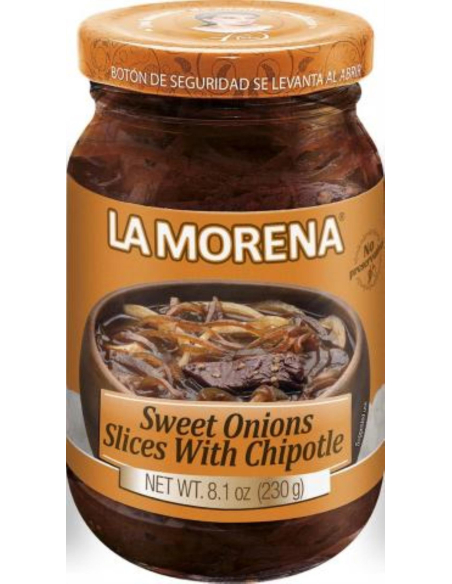La Morena Zoete uien plakjes met chipotle 230g x 1
