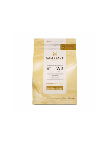 Callebaut Chocolate Couverture White Callets 2.5kg x 1