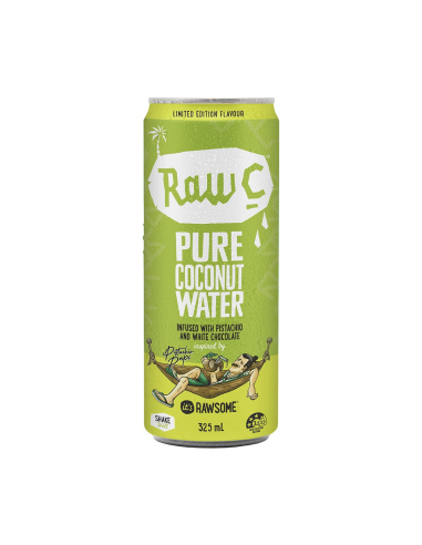 Raw C cocco acqua pistacchio e cioccolato bianco 325ml x 12