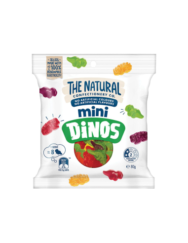 Natural Confectionery Co Mini Dinos 80g x 28