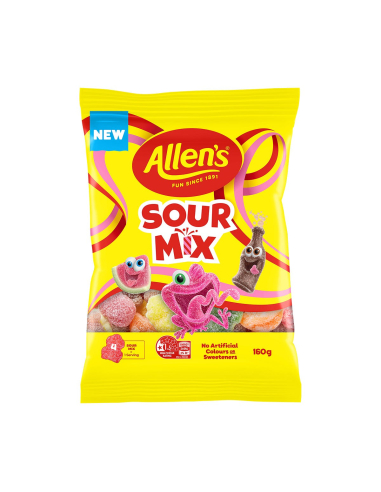 Allens Party Mix Sour 160g x 12