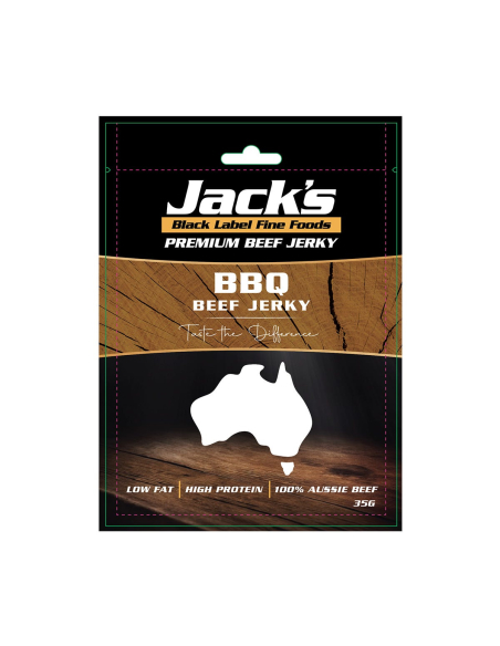 Jack's Czarna etykieta Premium Beef Jerky BBQ 35g x 8