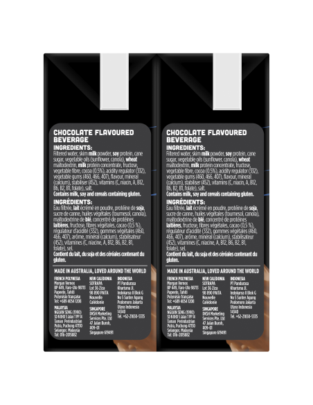 Sanitarium チョコレート液体朝食6パック250ml  -  1200ml×4