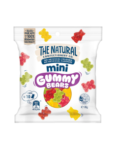 Natural Confectionery Co Mini Gummy Bears 80g x 28