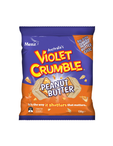Violet Crumble Cubes de beurre de cacahuète 130g x 10