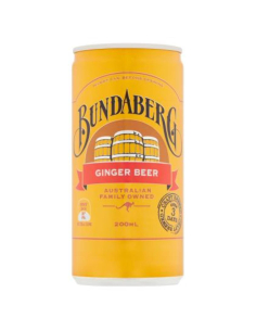 Bundaberg Drink Ginger Beer Cans 200ml x 24
