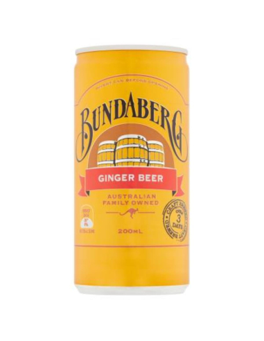 Bundaberg饮料姜啤酒罐200ml x 24