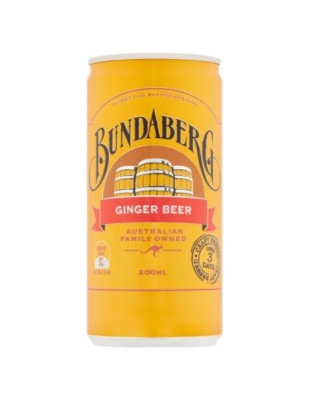Bundaberg饮料姜啤酒罐200ml x 24