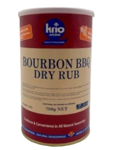 Krio Krush Seasoning Bourbon Bbq Dry Rub 700g x 1
