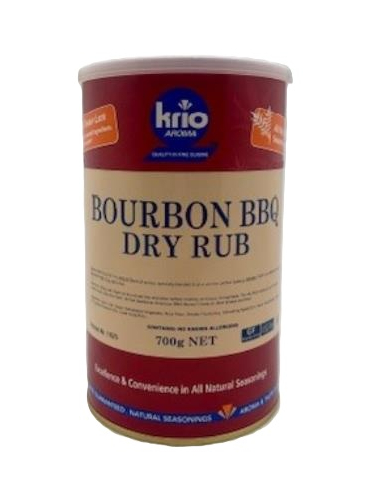 Krio Krush Seasoning Bourbon Bbq Dry Rub 700g x 1
