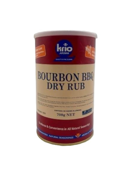 Krio Krush Seasoning Bourbon Bbq Dry Rub 700g x 1