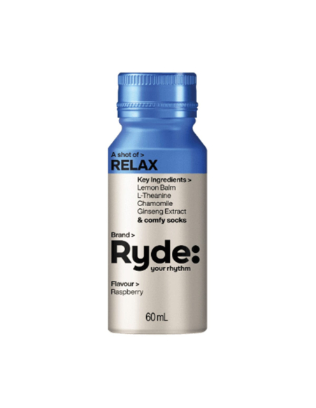 Ryde Shot Relax Raspberry 60ml x 8