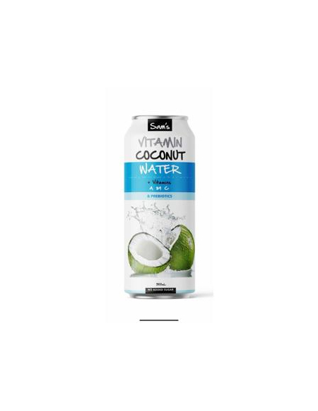 Sams Water Coconut Vitamin Cans 500ml x 12