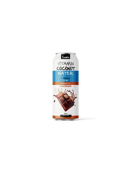 Sams Water Coconut Vitamin Chocolate Dairy Free Cans 500ml x 12