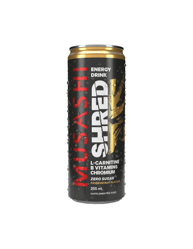 Musashi Shred Energy Drink Passionfruit 355ml x 12