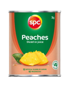 Spc Peaches Diced In Natural Juice 3kg x 1