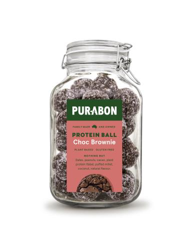 Bolas de proteína de purabón choc brownie 43g x 40