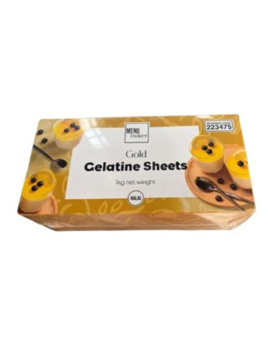 Menu Maker Gelatine Leaf Gold 1kg x 1