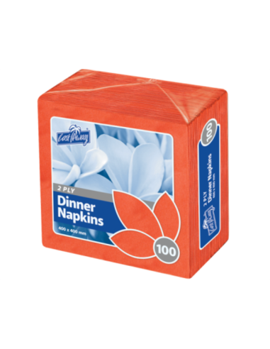 Castaway Napkins 2 Cena de capa Roja 100 Pack x 1
