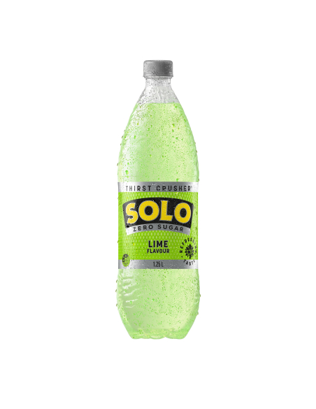 Solo Zero Sugar Lime Soft Drink 1.25ltr x 1