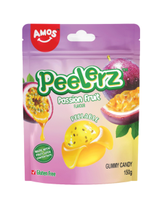 Amos Peelerz Passionfruit Gummy Candy 150g x 14
