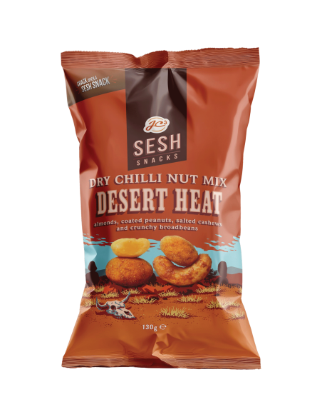 Jc's Sesh Snacks Desert Heat 130g x 6