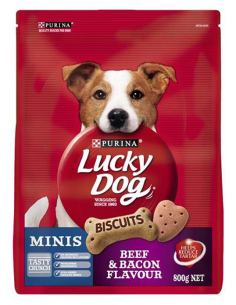 Lucky Dog Bones Mini Beef And Bacon 800g x 1