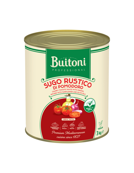 Buitoni Sauce Tomato Sugo Rustico Di Pomodoro 3kg x 1