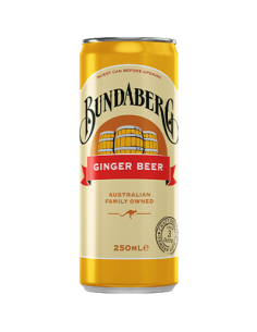Bundaberg Drink Ginger Beer Cans 250ml x 24