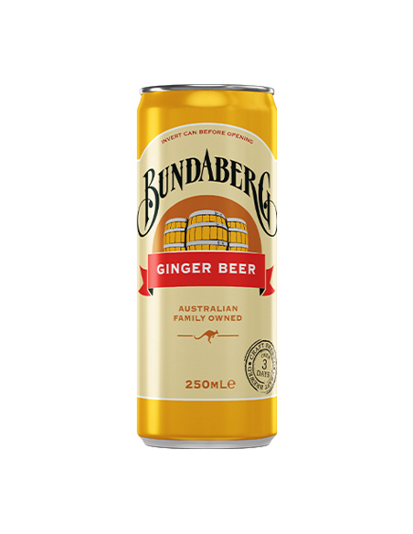 Bundaberg Drink Ginger Beer Cans 250ml x 24