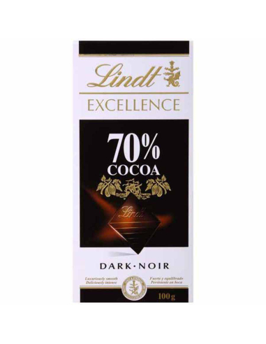 Lindt Excellence Dark Noir 70% 100g x 10