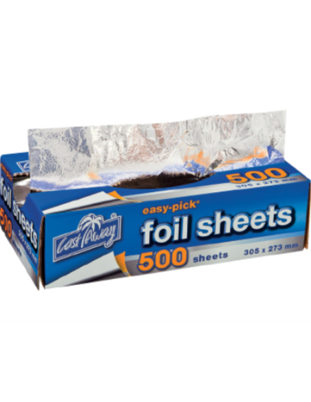 Castaway Foil Sheets Large 305 X 273mm 500 Pack x 1