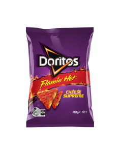 Doritos Cheese Supreme Flamming Hot 80g x 12