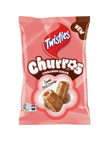 Twisties Churros Cinnamon Sugar 70g x 15