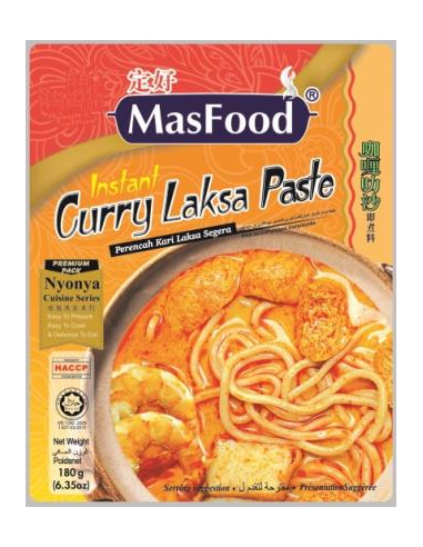 Masfood Paste Curry Laksa 180g x 48