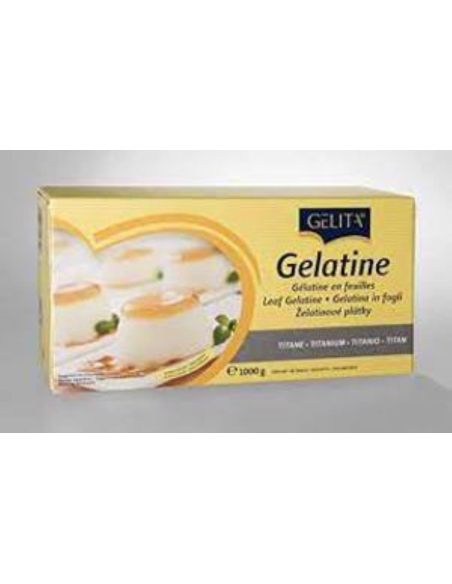 Gelita Gelatine Sheets Titanium 1 kg x 1