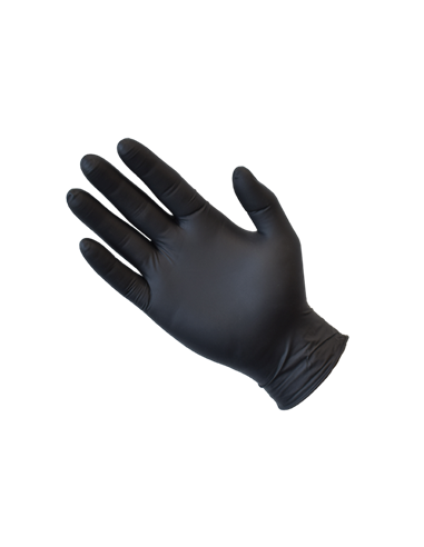 Pharm Pak Gloves Nitrile Powder Free Black Medium 10 Pack x 1