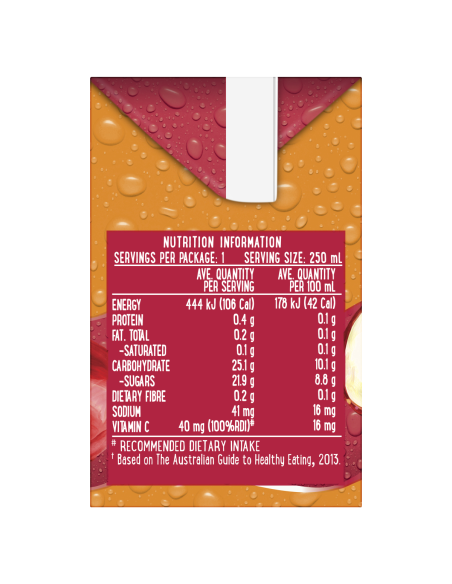 Campbells V8 Apple Berry Vegetable Fruit Juice 3 Pack 250ml x 4